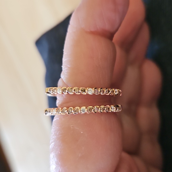 Levian Inside Outside Hoop Earrings - Picture 3 of 7